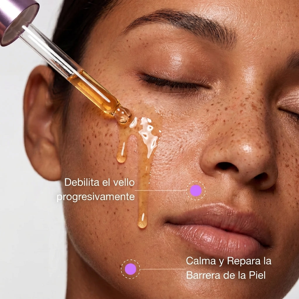 CyperGlow® Elimina el crecimiento del vello no deseado.